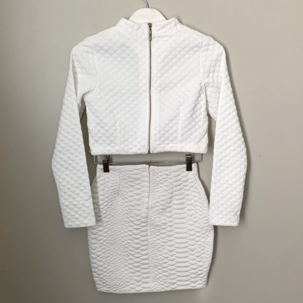 H&M size XS Quilted Mini Skirt & Crop Top - Picture 7 of 13